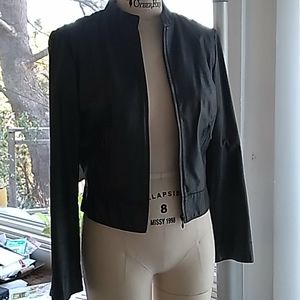 Leather moto jacket Kenneth Cole